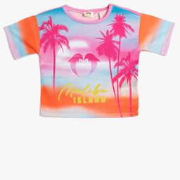 Koton Girls Graphic Printed T-Shirt-image-94