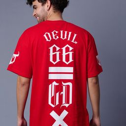GO DEVIL Men Typography Printed T-shirt-image-17