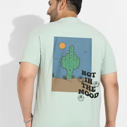 Instafab Plus Plus Size Graphic Printed Cotton T-shirt-image-91