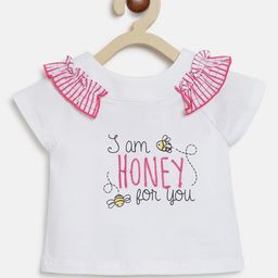 Chicco Girls White Printed T-shirt-image-94
