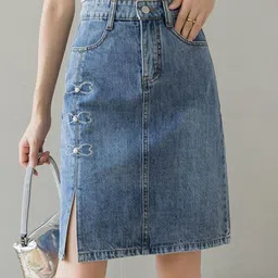StyleCast Women Washed StraightSkirt-picture-40