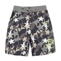 PLUM TREE Boys Camouflage Printed Pure Cotton Shorts-image-49