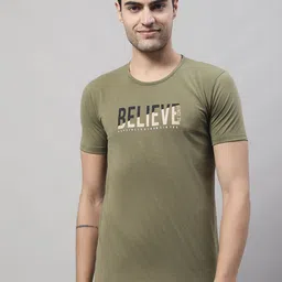VIMAL JONNEY Typography Printed Cotton T-shirt-image-28