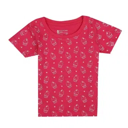 Bodycare Kids Girls Conversational Printed Antiviral Anti Bacterial Cotton T-shirt-image-17