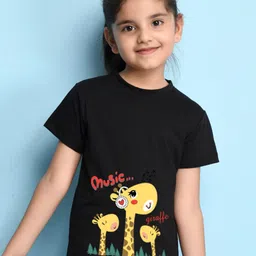 NUSYL Girls Printed Cotton T-shirt-picture-0