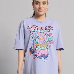 GRIFFEL Graphic Printed Drop-Shoulder Sleeves Cotton Oversized T-shirt-image-45
