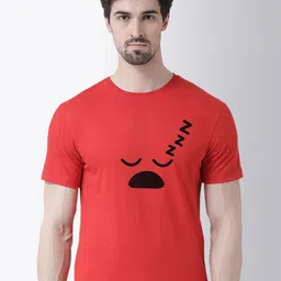 Friskers Men Red Printed T-shirt-image-61