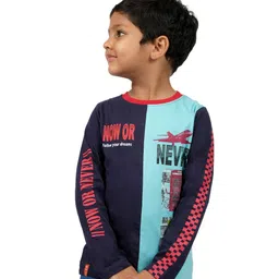 3PIN Boys Typography Printed Cotton T-shirt-image-82