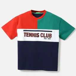 United Colors of Benetton Boys Colourblocked T-shirt-image-83