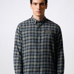 THE BEAR HOUSE Men Slim Fit Tartan Checked Casual Shirt-image-89