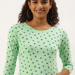Kryptic Conversational Printed Cotton T-shirt-image-97