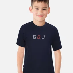 Gini and Jony Boys Typography Printed Cotton T-Shirt-15