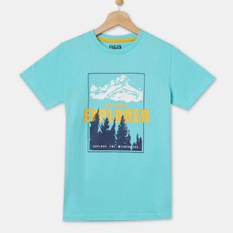 R&B Boys Blue & Yellow Printed Round Neck T-shirt-picture-7