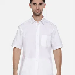 Ramraj Men Solid Regular fit Cotton Shirt-image-40