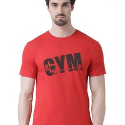 Friskers Men Red Typography Printed T-shirt-image-93