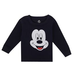Bodycare Kids Girls Navy Blue Mickey Mouse Printed T-shirt-46