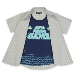 Gini and Jony Boys Striped Casual Shirt-picture-28