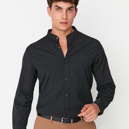 Trendyol Men Black Pure Cotton Casual Shirt-picture-12