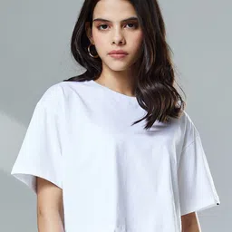 The Souled Store Women White Oversized T-shirt-picture-14
