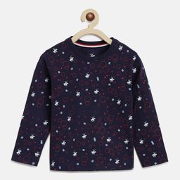 Beverly Hills Polo Club Boys Printed Round Neck T-shirt-image-79