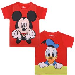 Disney by Wear Your Mind Boys RedPack Of 2 Printed Raw Edge T-shirt-image-37