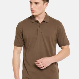 Octave Polo Collar Short Sleeves Cotton Casual T-shirt-image-50