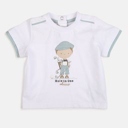 Chicco Infants Boys Humour And Comic Printed Pure Cotton T-shirt-35