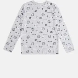 Pantaloons Junior Boys Grey Melange Printed T-shirt-picture-30