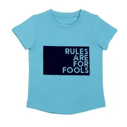 DOOR74 Boys Typography Printed Cotton T-shirt-picture-18