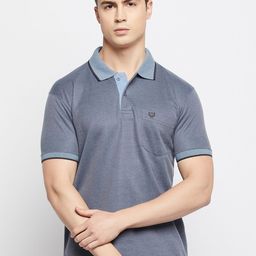 Duke Men Polo Collar Cotton T-shirt-image-76