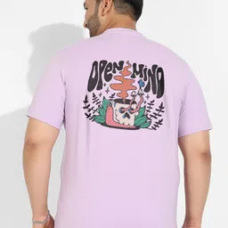 Instafab Plus Plus Size Typography Printed Cotton T-shirt-image-10