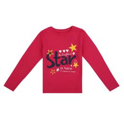 DYCA Girls Pink Typography Printed Cotton T-shirt-image-106