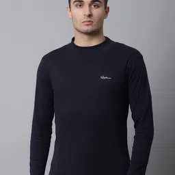 Rodamo Men Navy Blue Slim Fit T-shirt-picture-41
