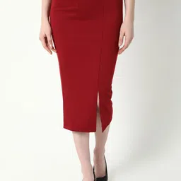 SHOWOFF Pencil Midi Skirts-picture-33