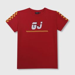 Gini and Jony Boys Typography Printed Round Neck Short Sleeves Cotton T-shirt-38