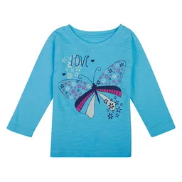 Bodycare Kids Girls Graphic Printed Cotton T-shirt-52