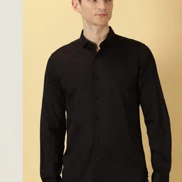 Thomas Scott Classic Slim Fit Spread Collar Casual Shirt-image-41