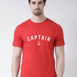 Friskers Men Red Typography Printed Applique T-shirt-image-90