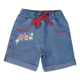 CREMLIN CLOTHING Girls Blue Denim Shorts-image-57