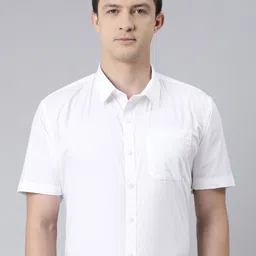Chennis Men White Slim Fit Formal Shirt-picture-23