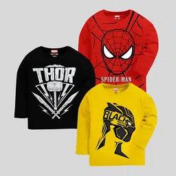 KUCHIPOO Boys Pack of 3 Printed T-shirt-image-25