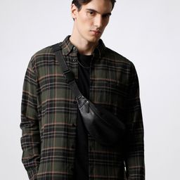 THE BEAR HOUSE Men Slim Fit Tartan Checked Casual Shirt-image-75