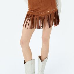 Koton Women Embellished Mini Fringed Skirts-picture-2