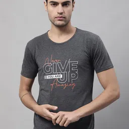 VIMAL JONNEY Typography Printed Cotton T-shirt-image-23