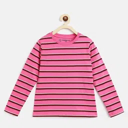 Campana Girls Striped Long Sleeve Cotton T-shirt-image-50