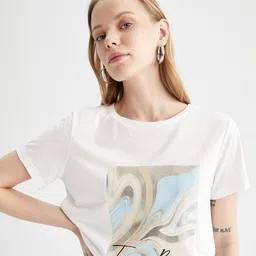 DeFacto Women Printed T-shirt-image-28