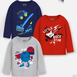 YK X Trampoline Boys 3 Printed Applique T-shirt-image-38