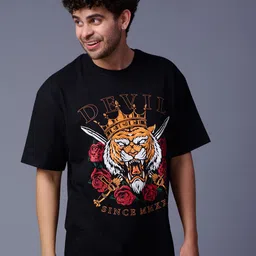 GO DEVIL Men Graphic Printed T-shirt-image-26