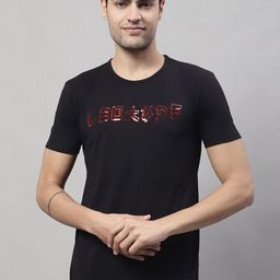 VIMAL JONNEY Typography Printed Cotton T-shirt-image-48