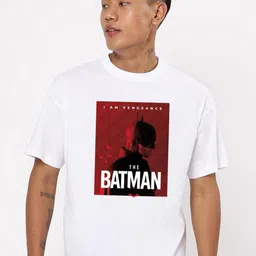 Bewakoof Men Batman Printed Cotton T-shirt-image-86